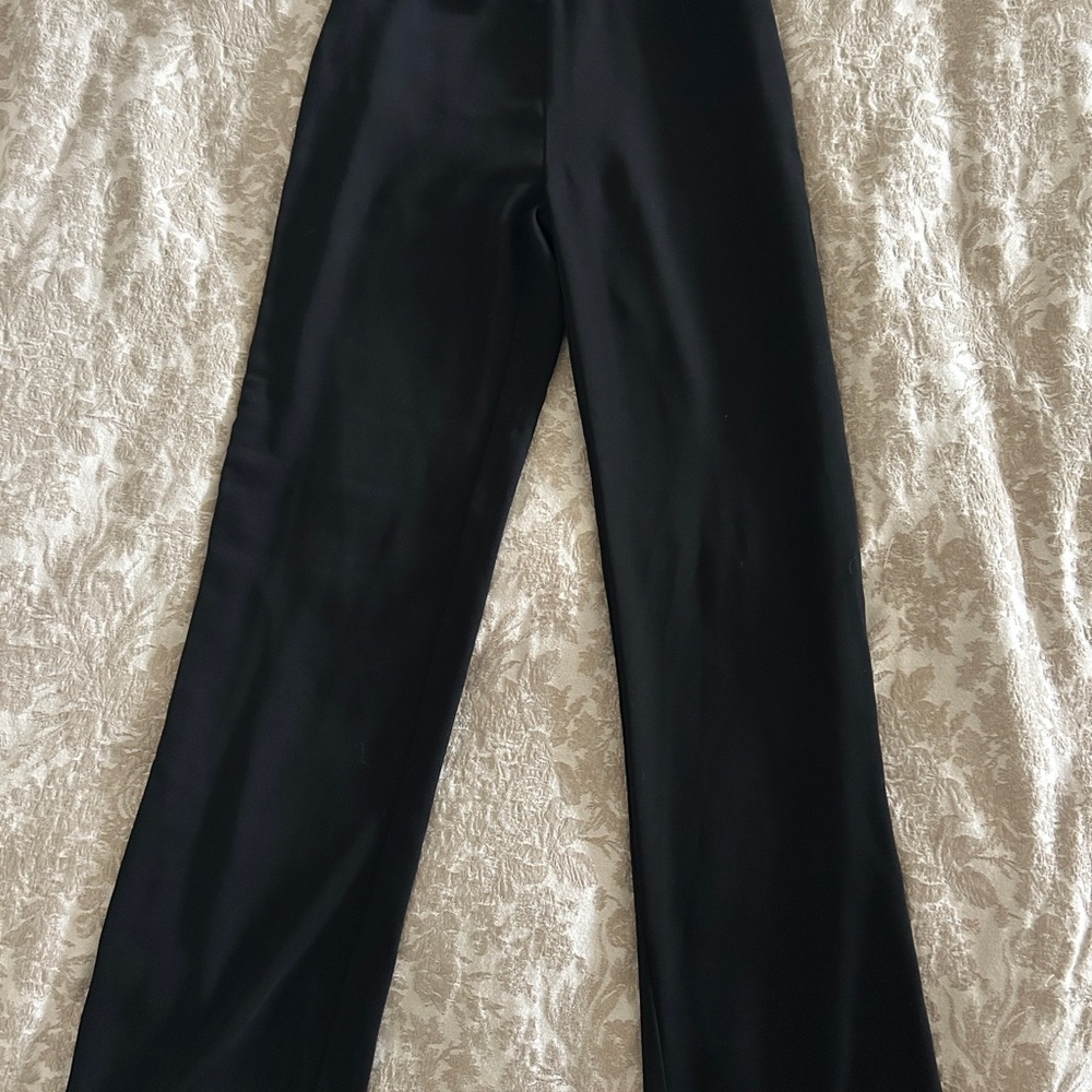REVOLVE Black Wide-Leg Pants with Metallic Details - Picture 5 of 6